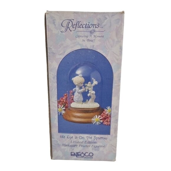 Precious Moments Other - Precious Moments 617466 His Eye Is On The Sparrow Limited Ed Pewter Figurine